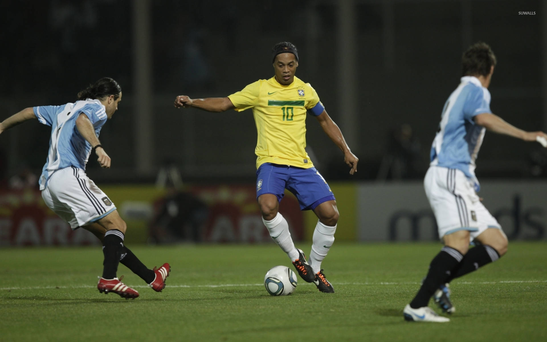 Ronaldinho Football Match Background