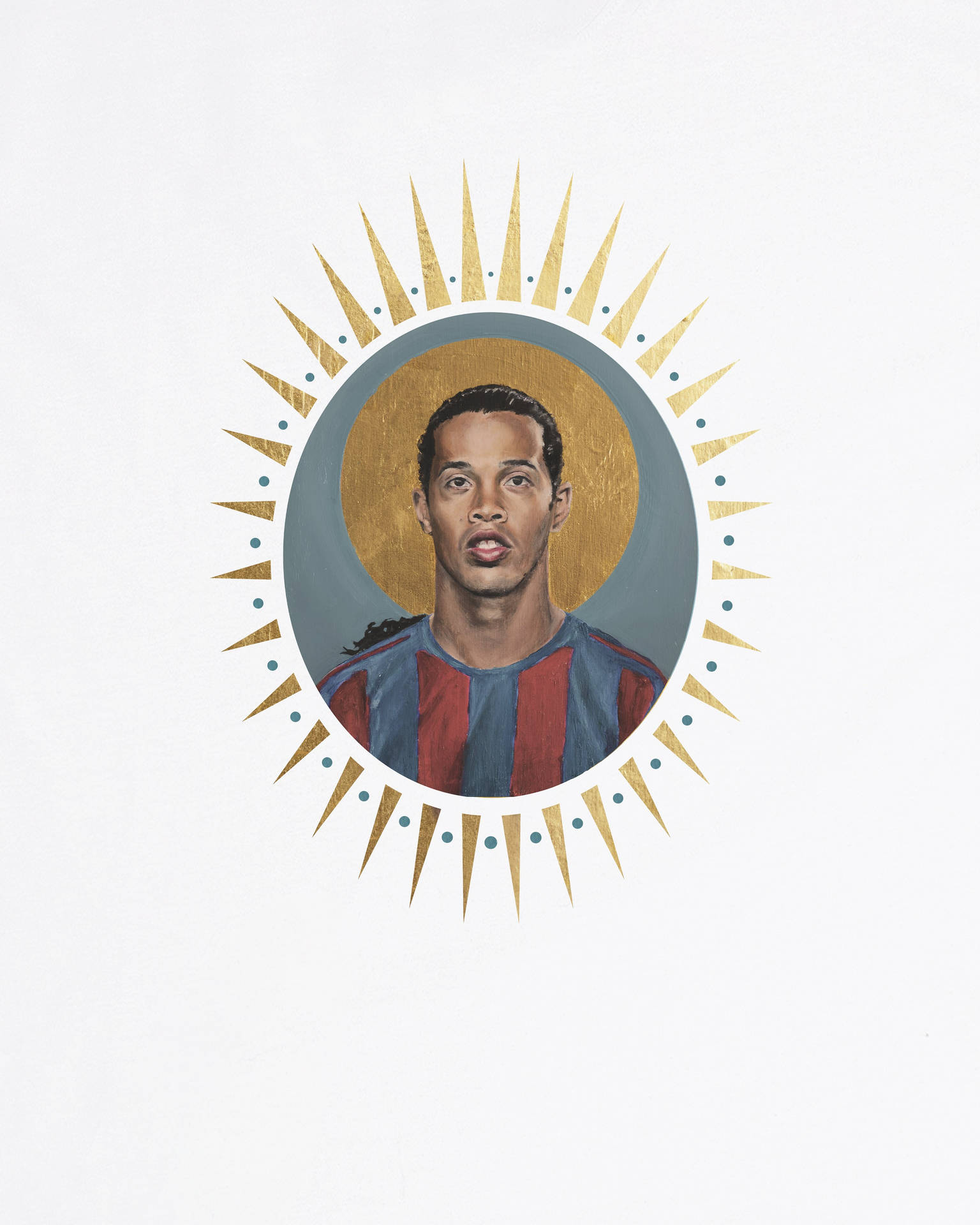 Ronaldinho Saint Artwork Background