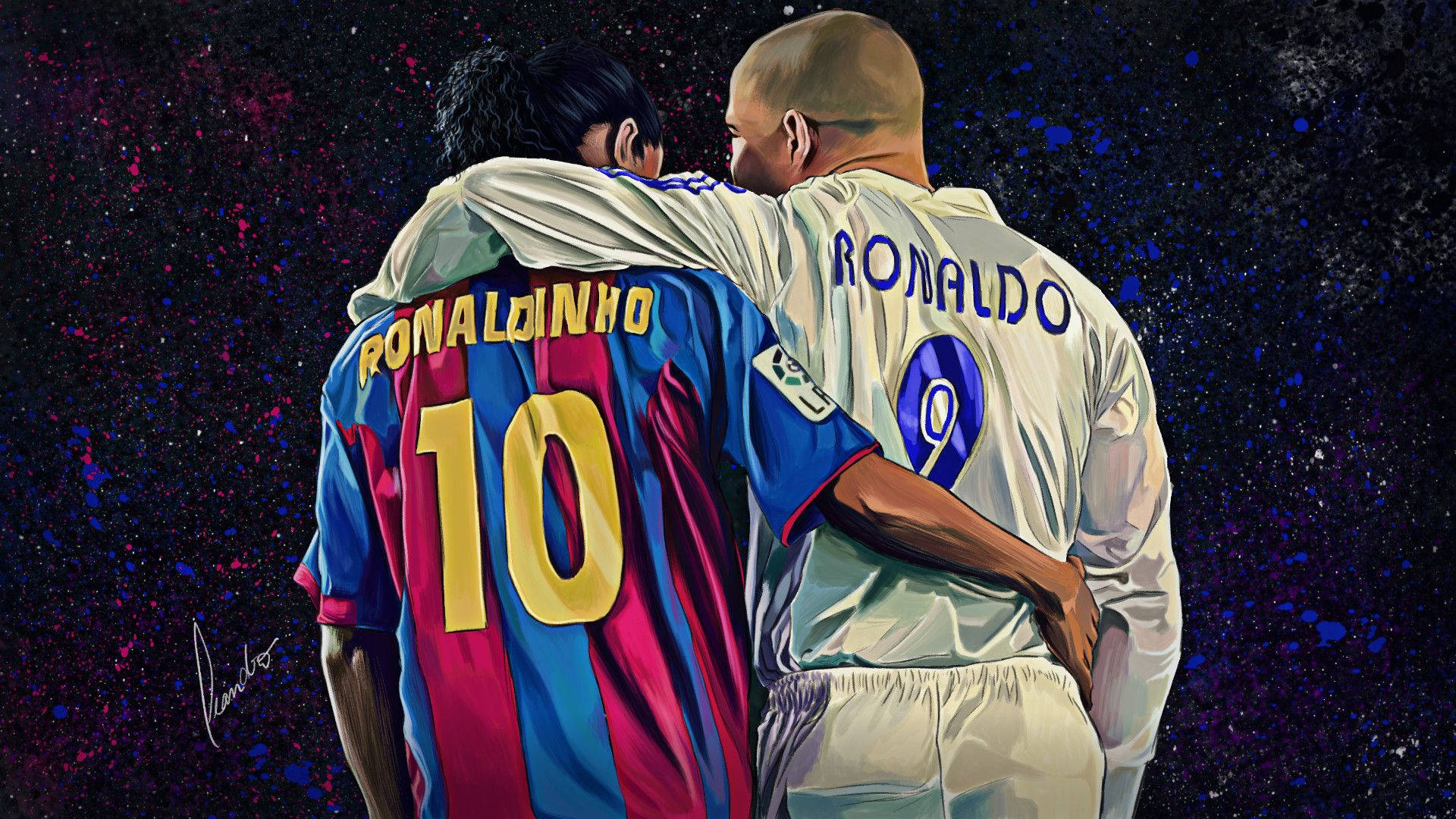 Ronaldo And Ronaldinho Background