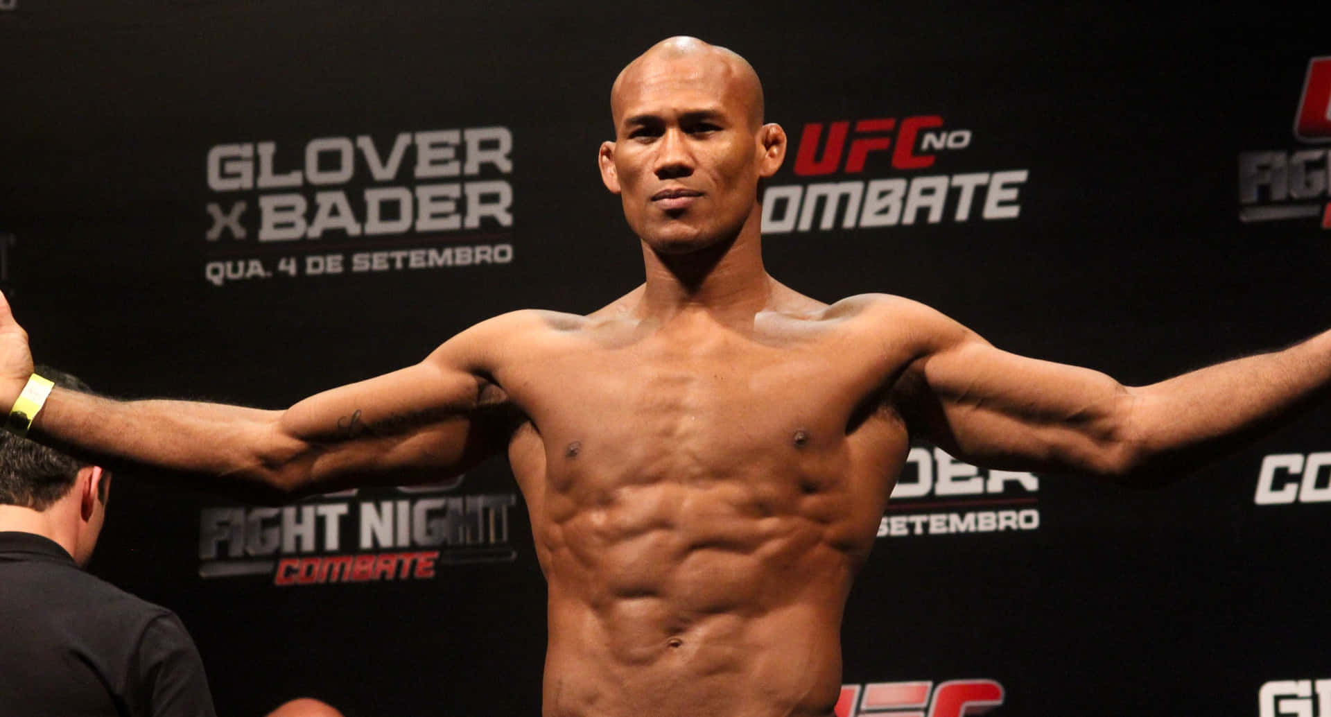 Ronaldo Souza At Ufc Weigh In Background