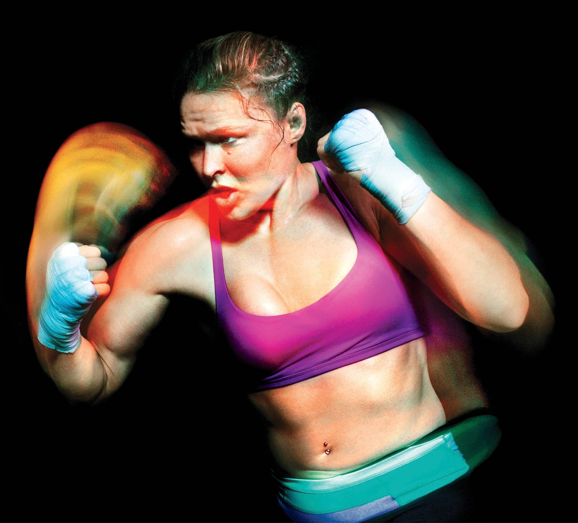 Ronda Rousey Punch Background