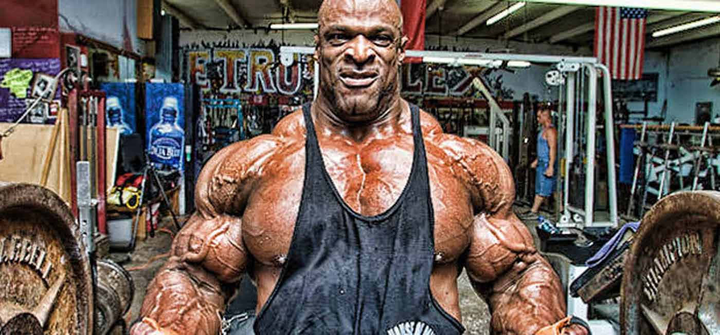 Ronnie Coleman At The Gym Background