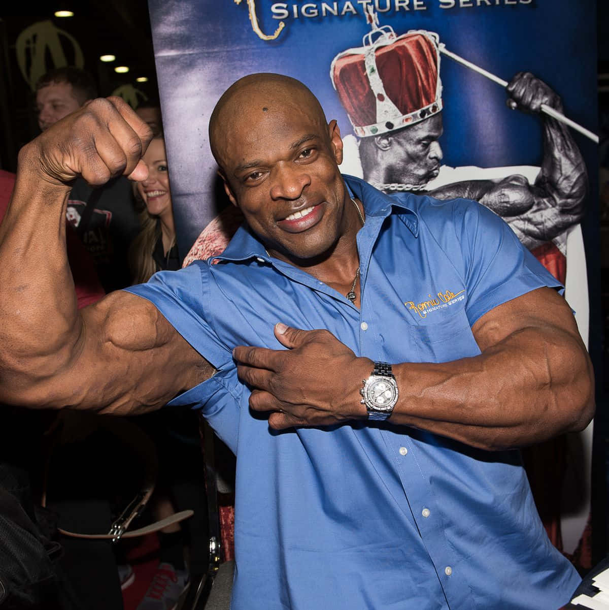 Ronnie Coleman In His Muscles Background