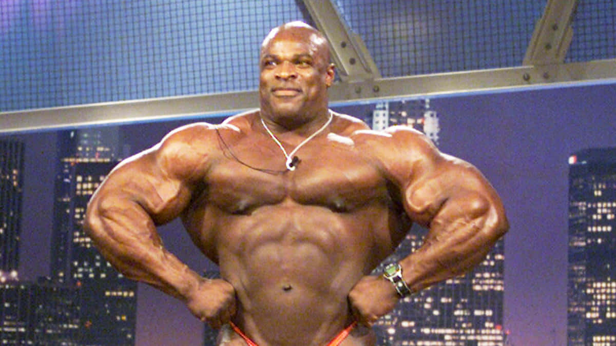 Ronnie Coleman In Most Muscular Pose Background