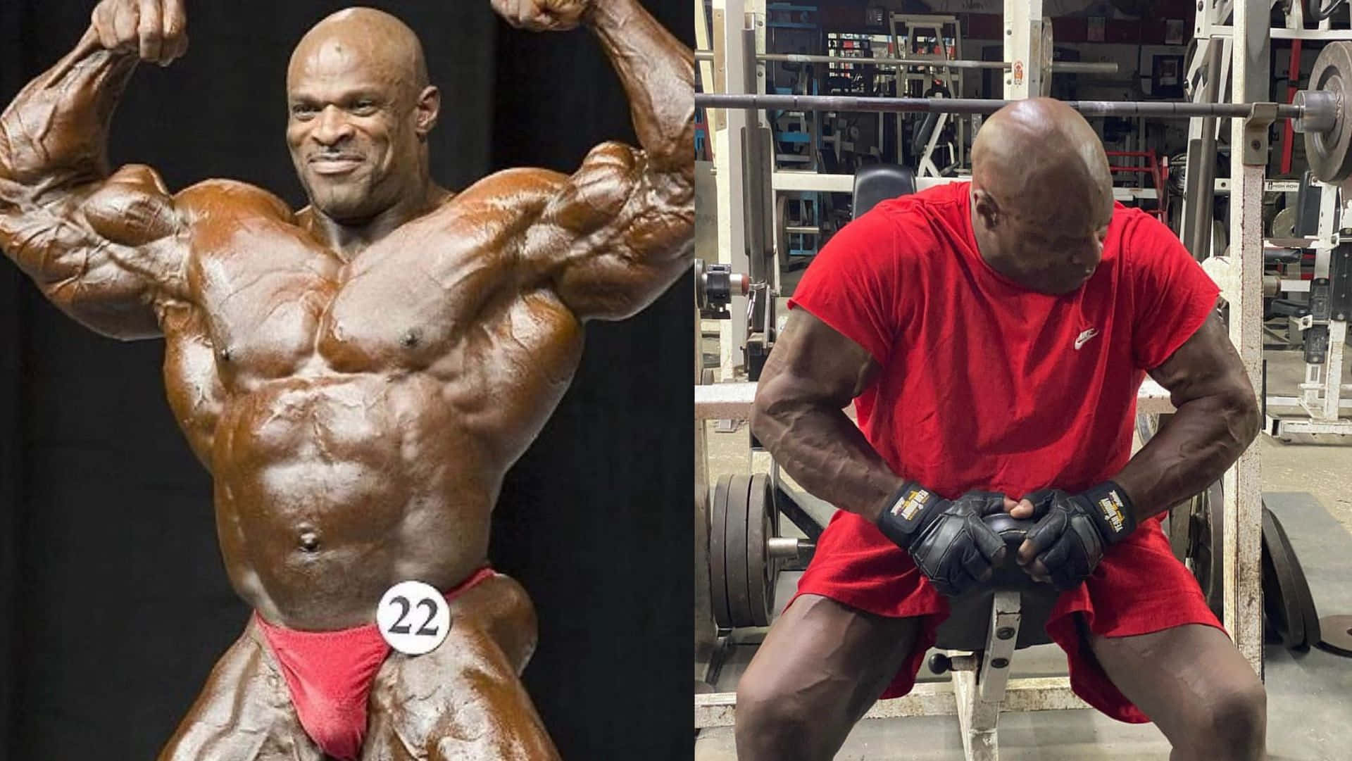 Ronnie Coleman In Red Background