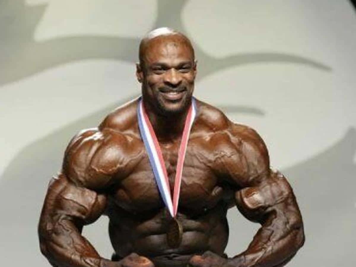 Ronnie Coleman With Medal Background