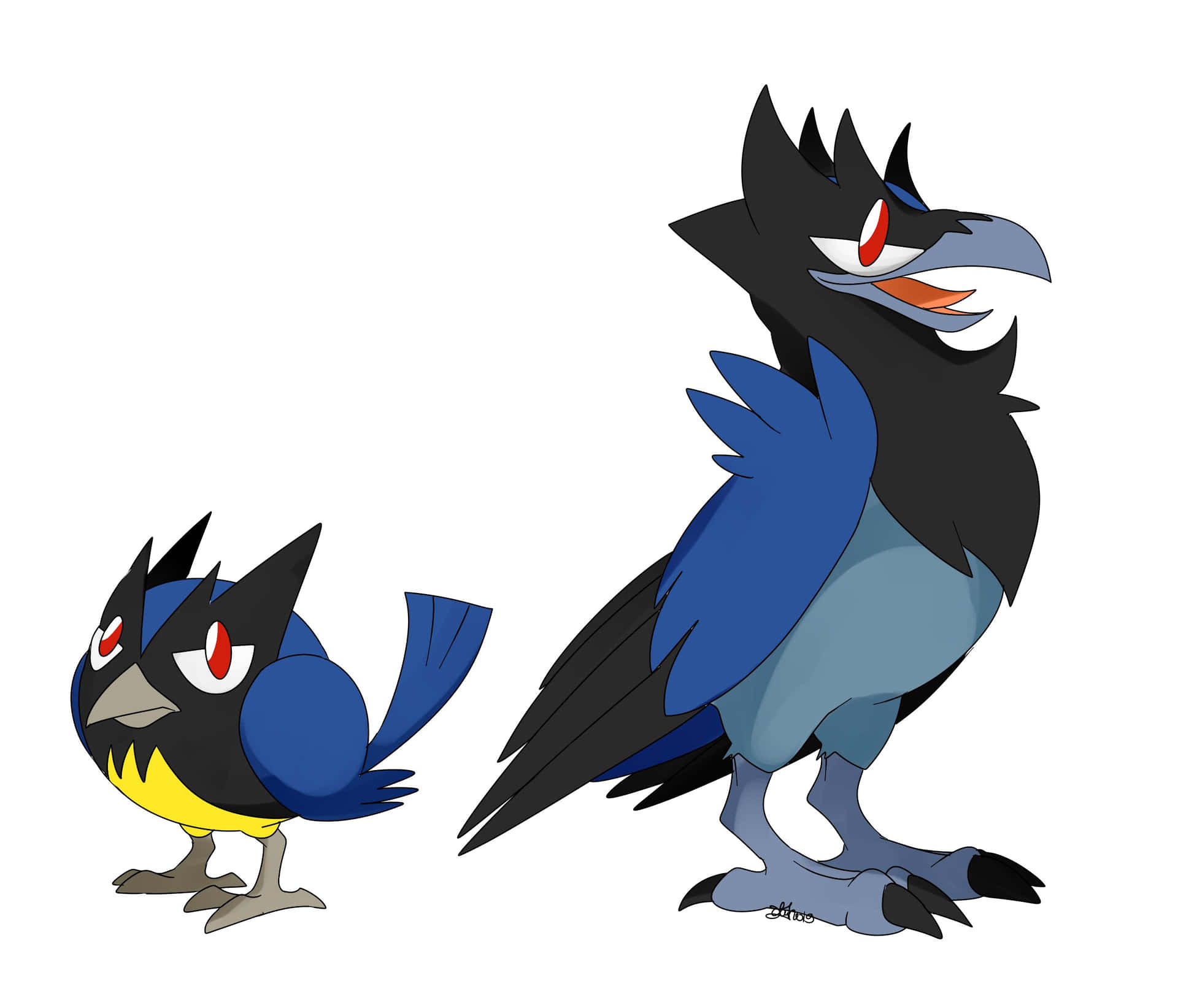 Rookidee And Corvisquire 3d Background