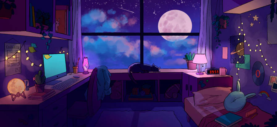 Room 4k Lo Fi Background