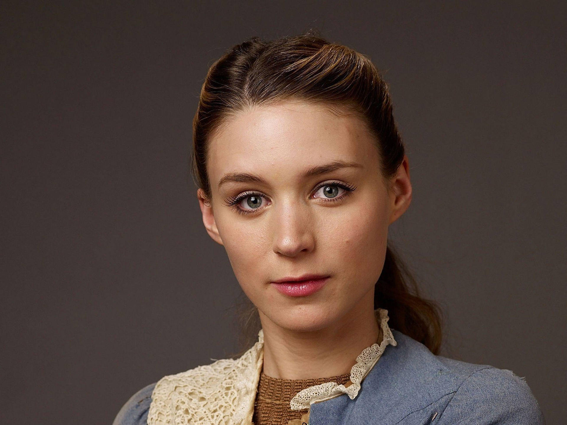 Rooney Mara Innocent Expression Background