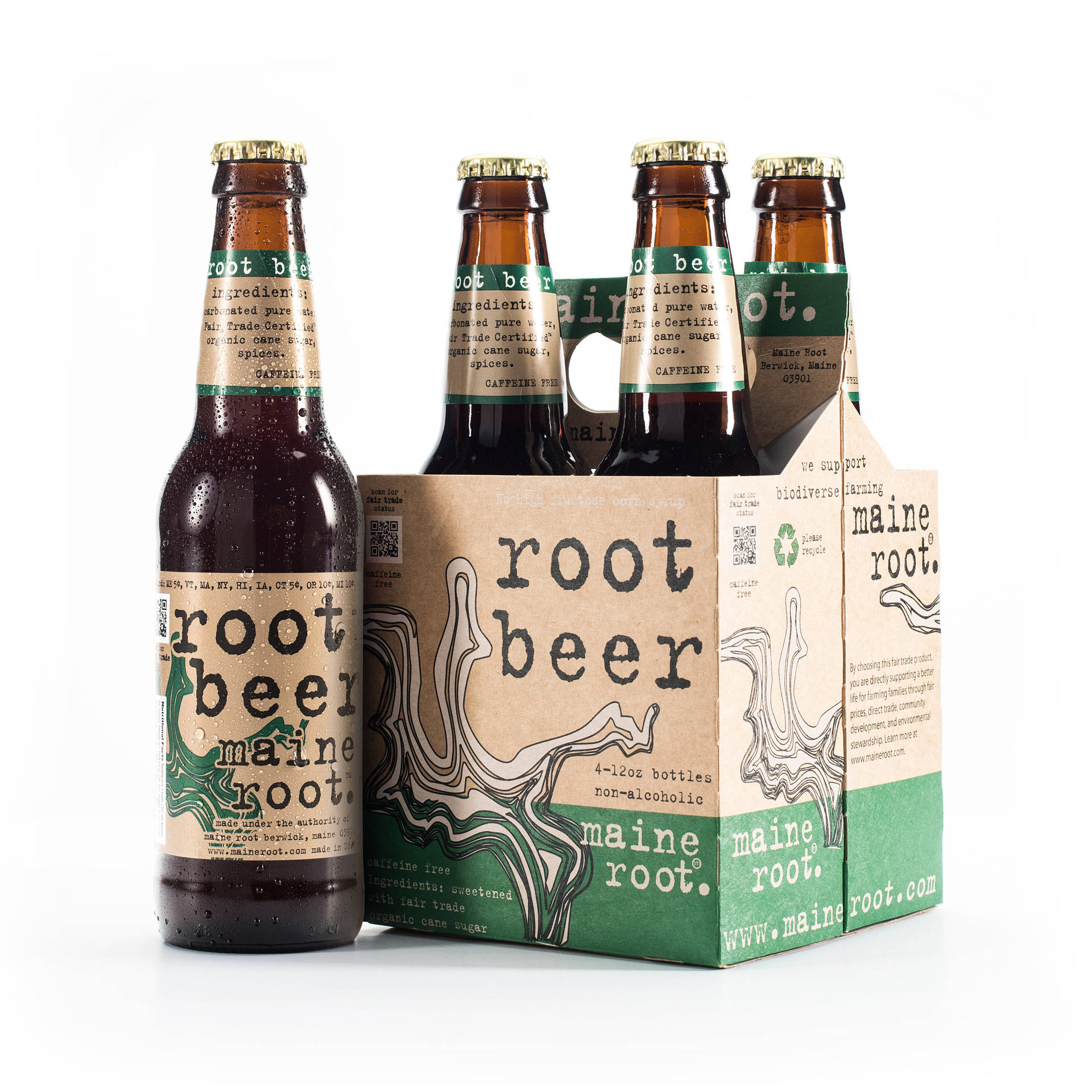 Root Beer Maine Drinks Box Set Background