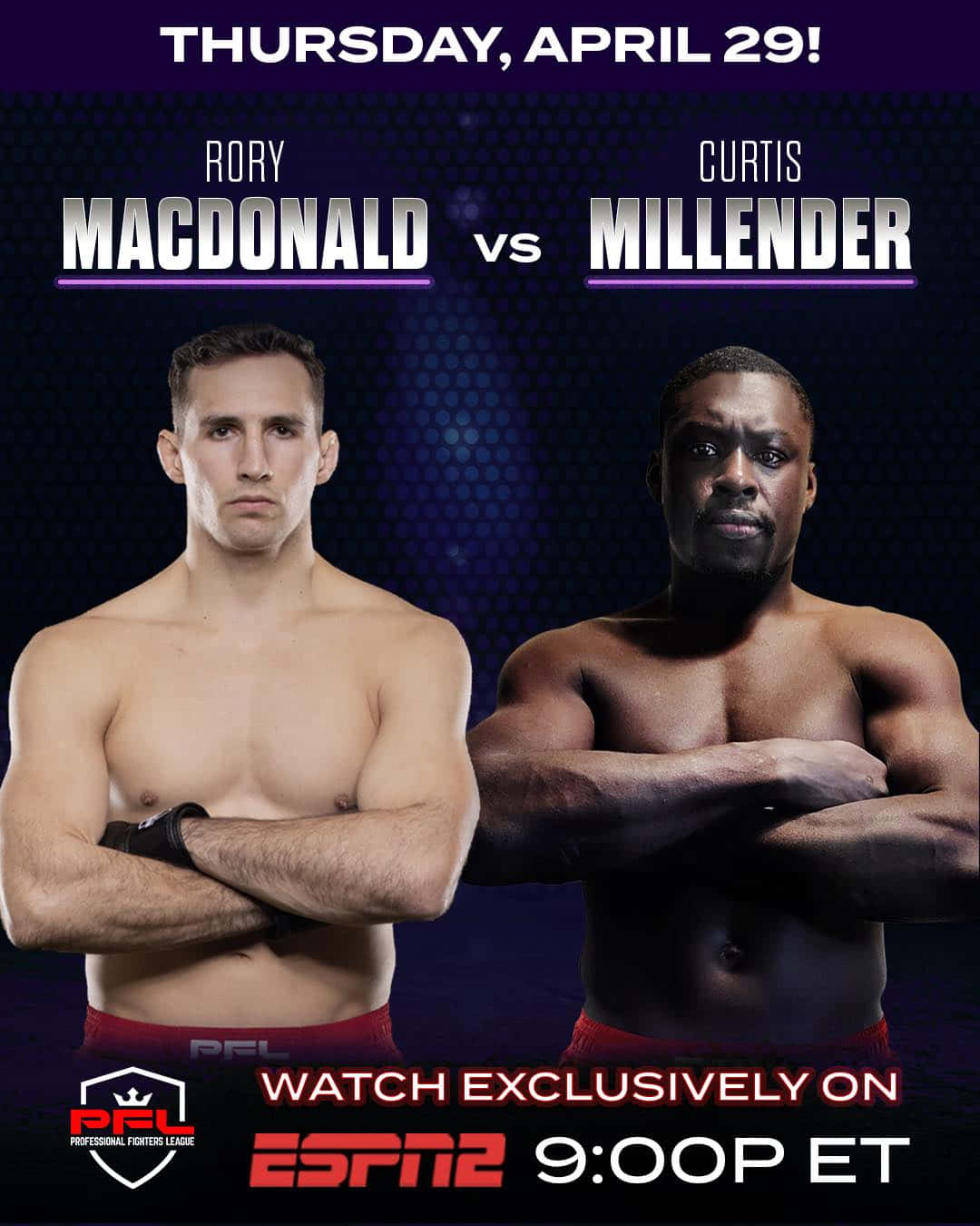 Rory Macdonald Poster With Curtis Millender