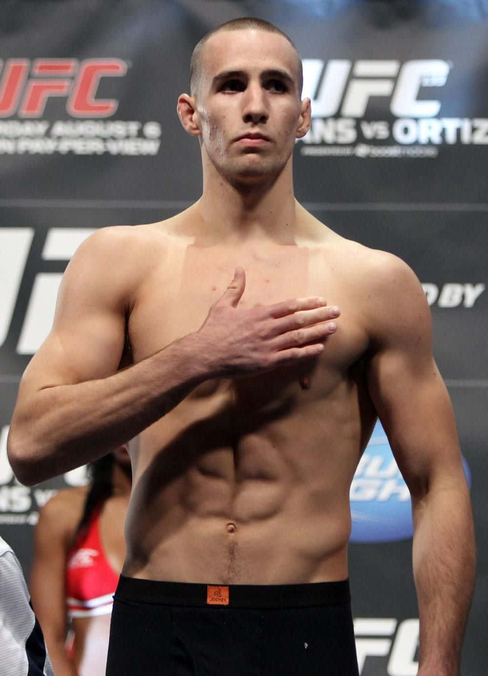 Rory Macdonald With Muscular Body Background