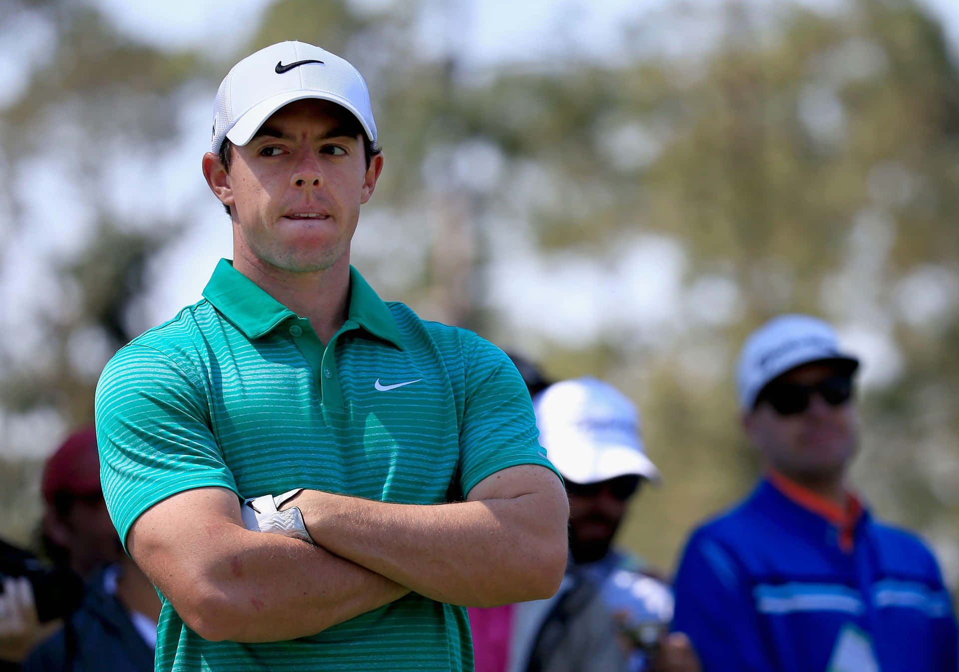 Rory Mcilroy Confidently Poses In His Golf Tournament Gear