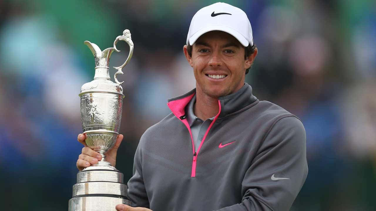 Rory Mcilroy Holding Trophy