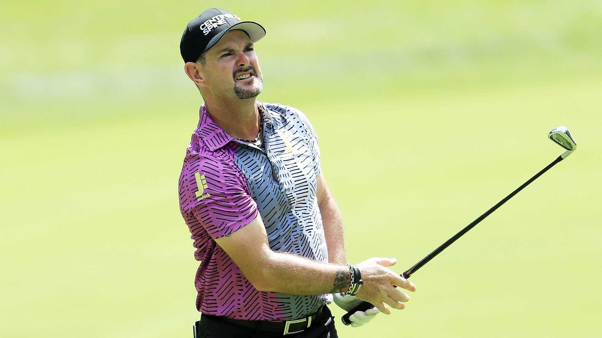 Rory Sabbatini Looking Above Background