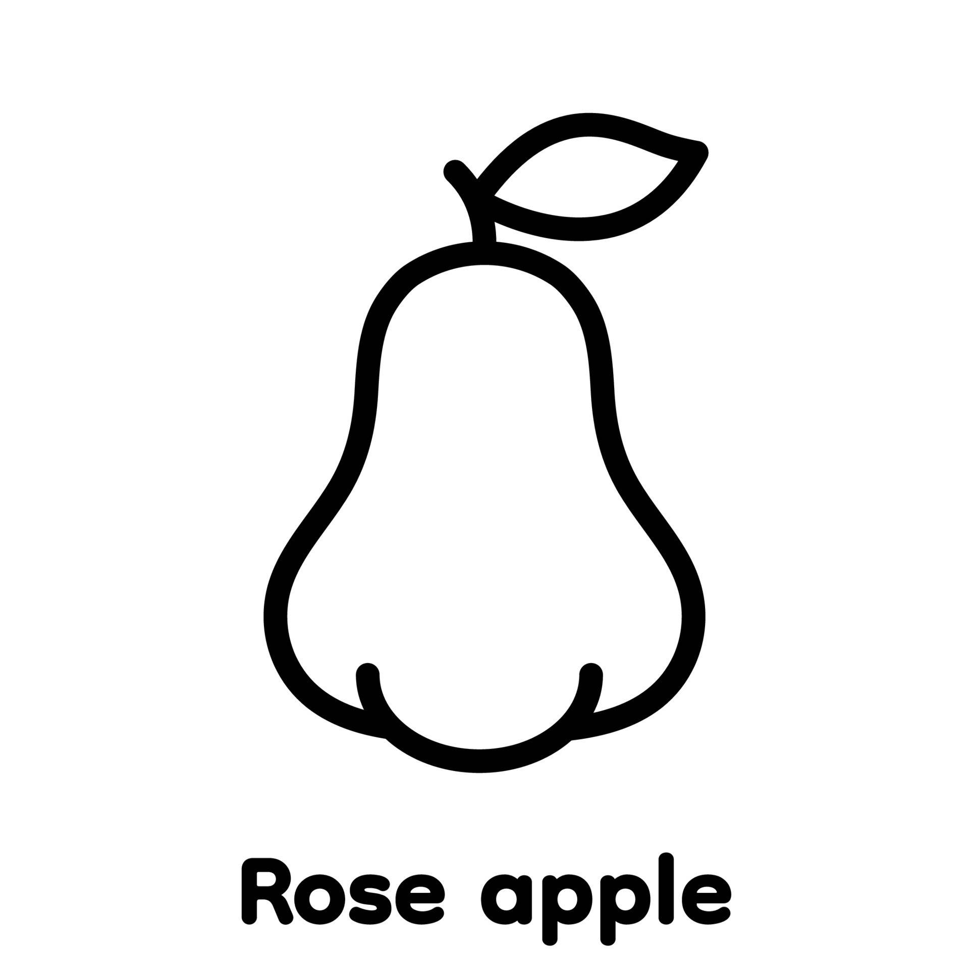 Rose Apple Drawing Background