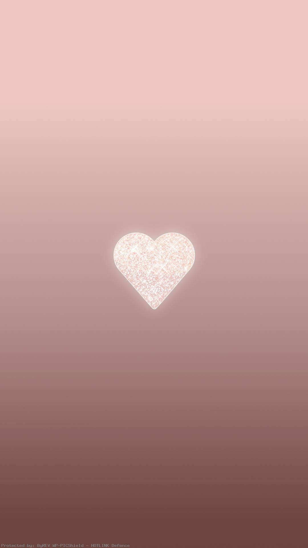 Rose Gold Aesthetic Heart Background