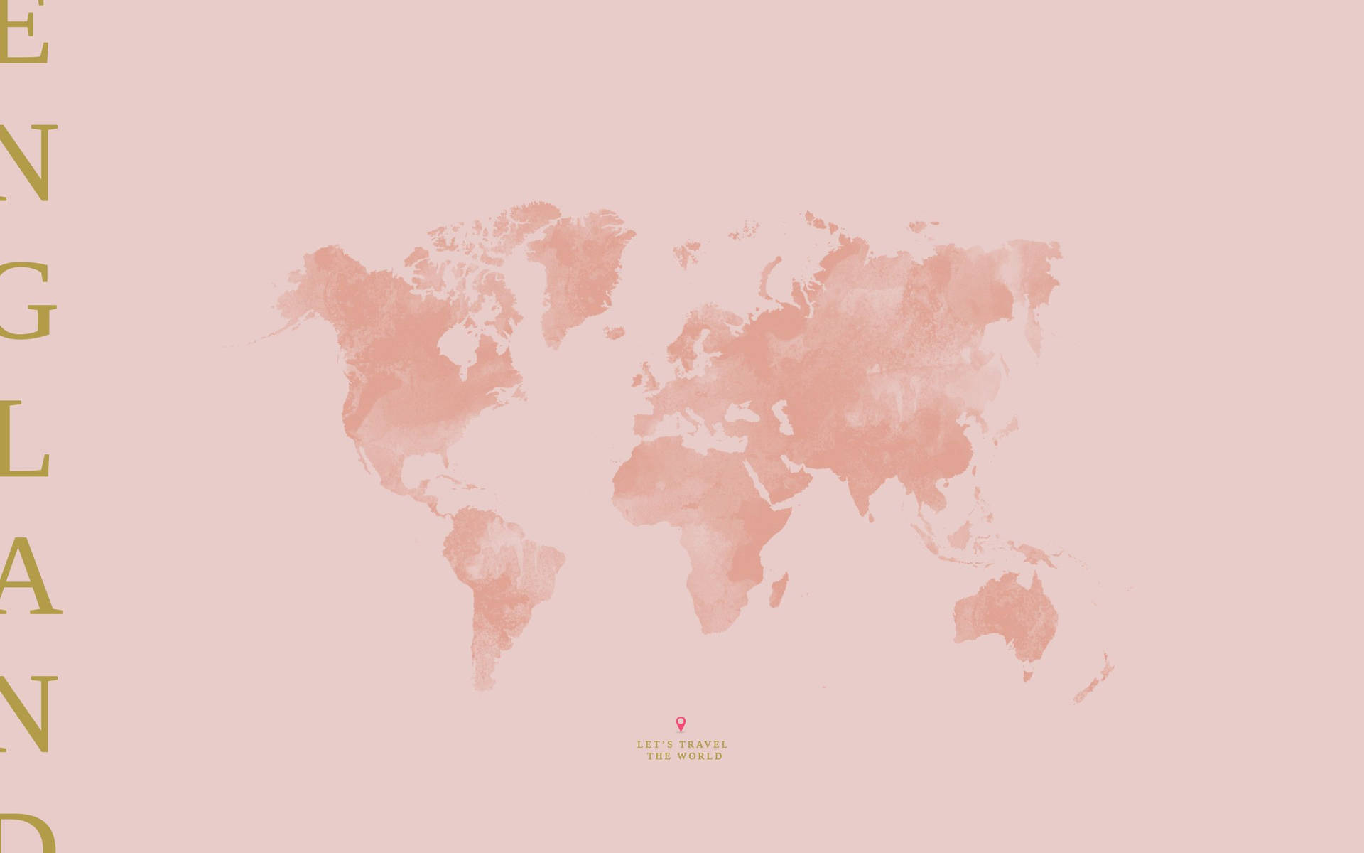 Rose Gold Aesthetic Map Background