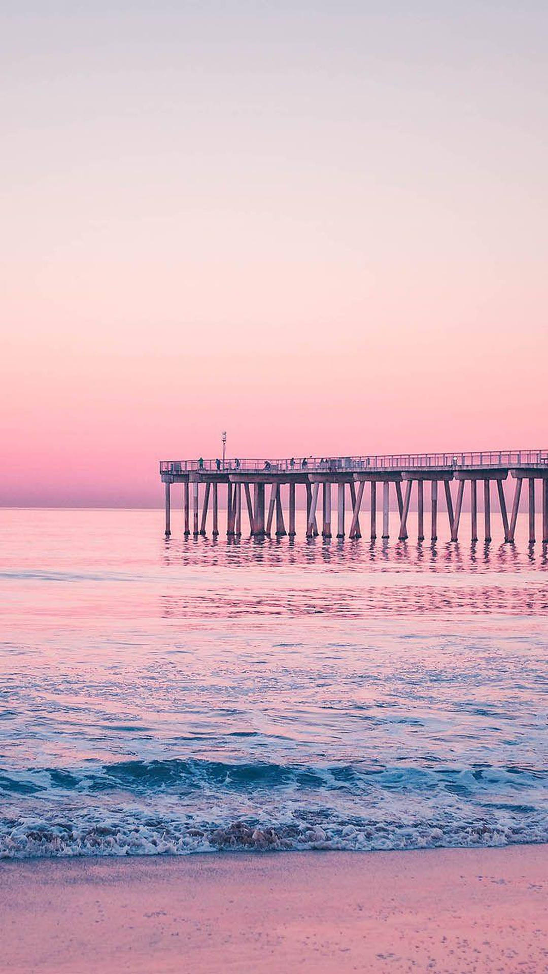 Rose Gold Aesthetic Pier Background