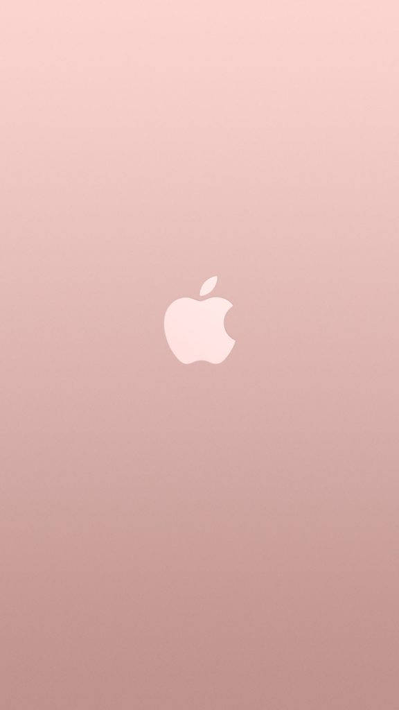 Rose Gold Apple Logo Old Iphone Background