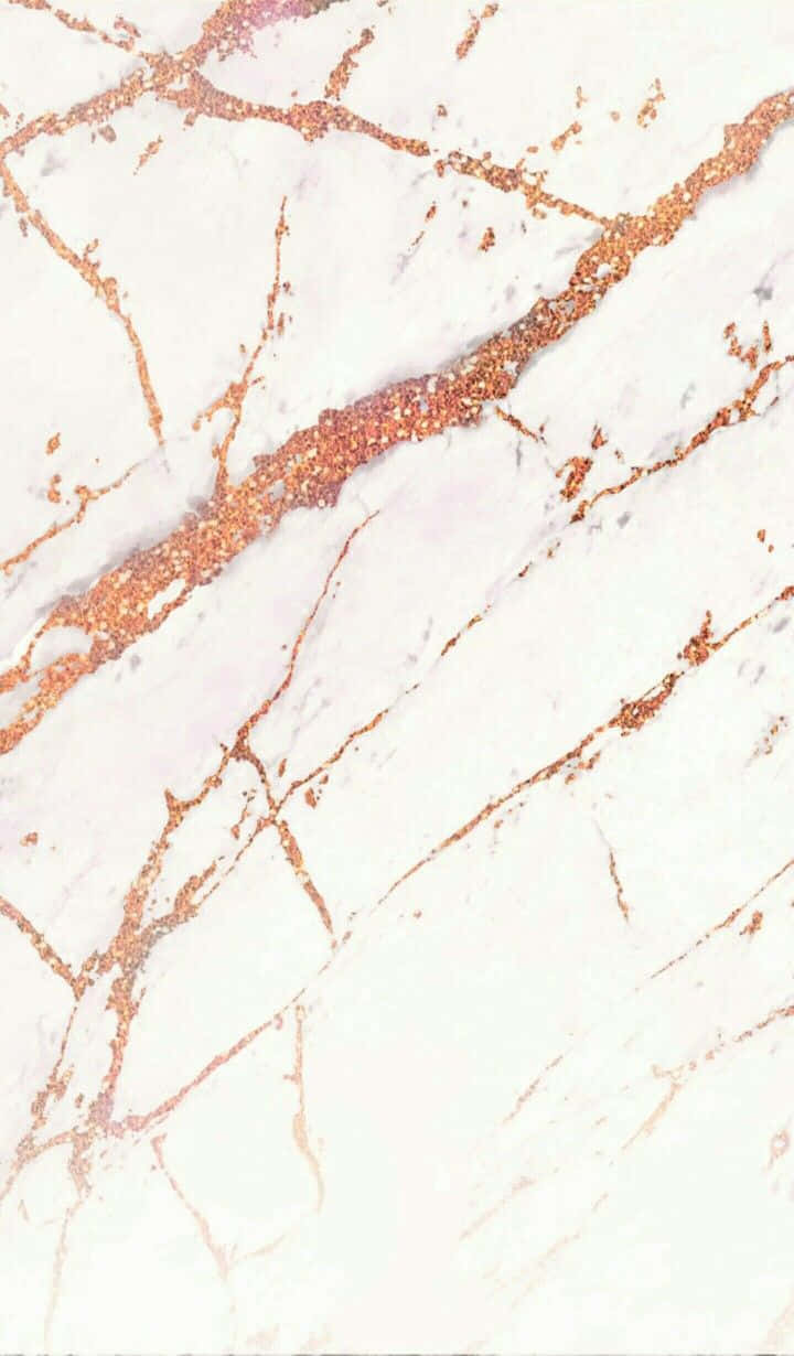 Rose Gold Black Marble Cracks Background