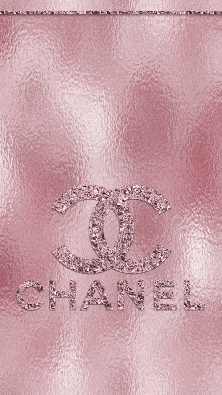 Rose Gold Chanel Monogram Background