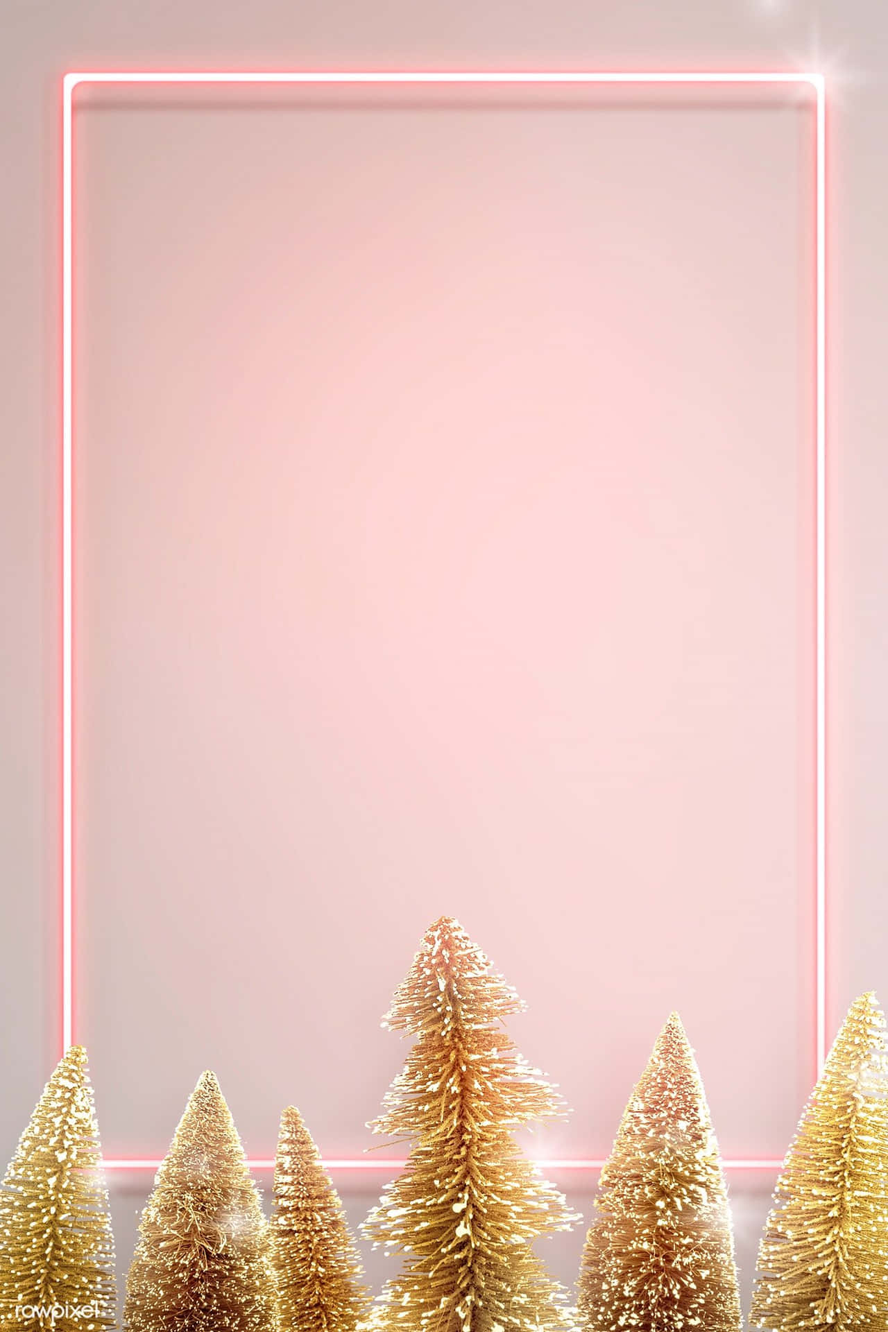 Rose Gold Christmas Background Background