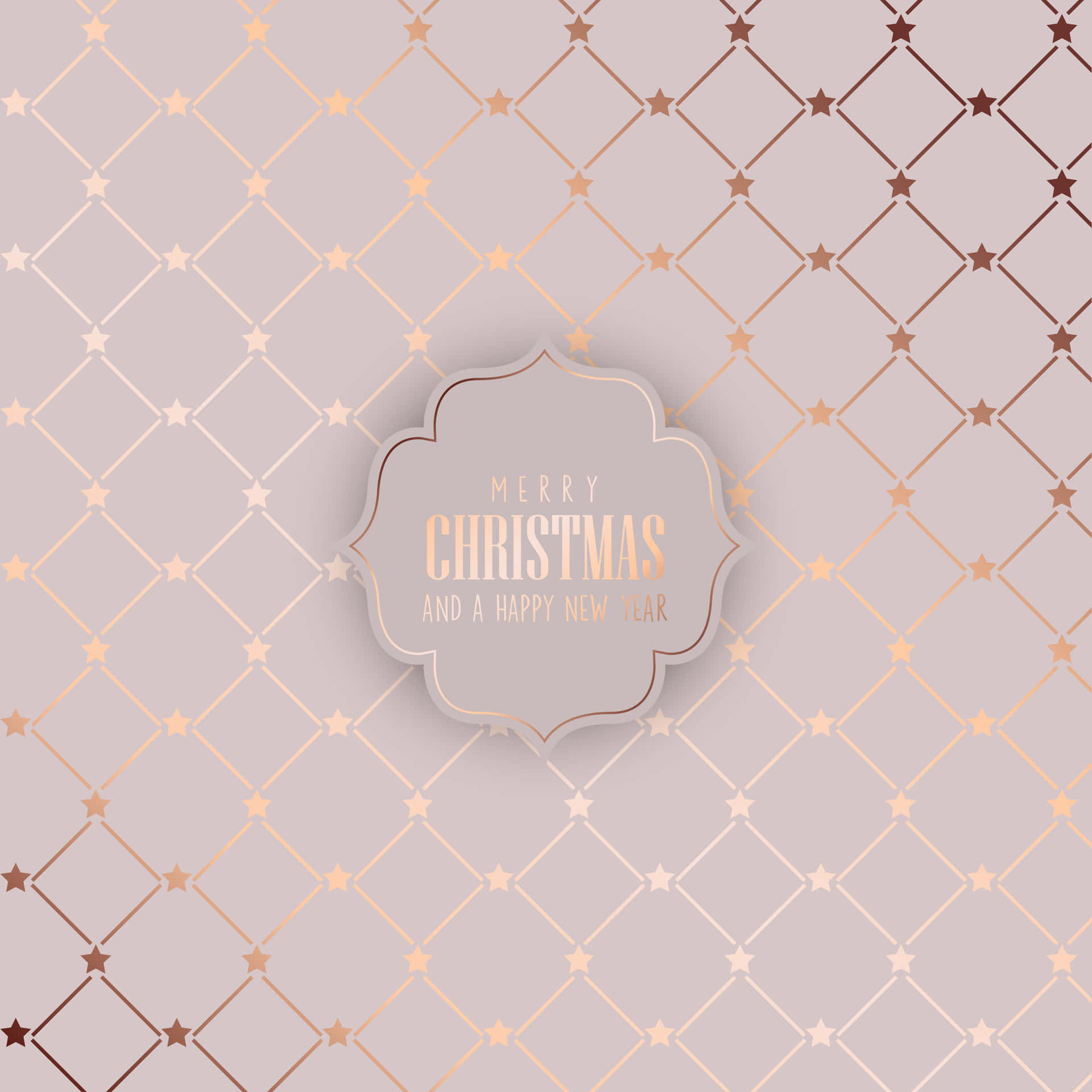 Rose Gold Christmas Diamonds Background