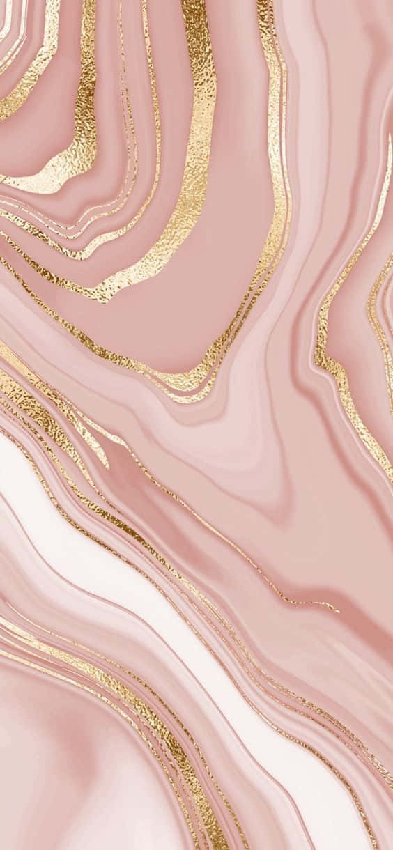 Rose Gold Color - Shining And Shimmering, A Beautiful Hue. Background
