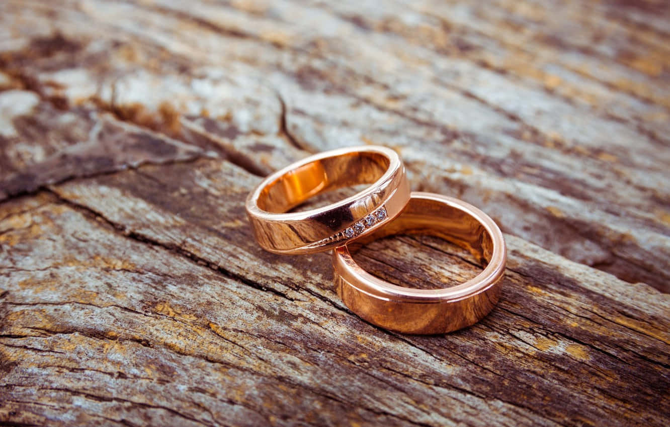 Rose Gold Couple Engagement Rings