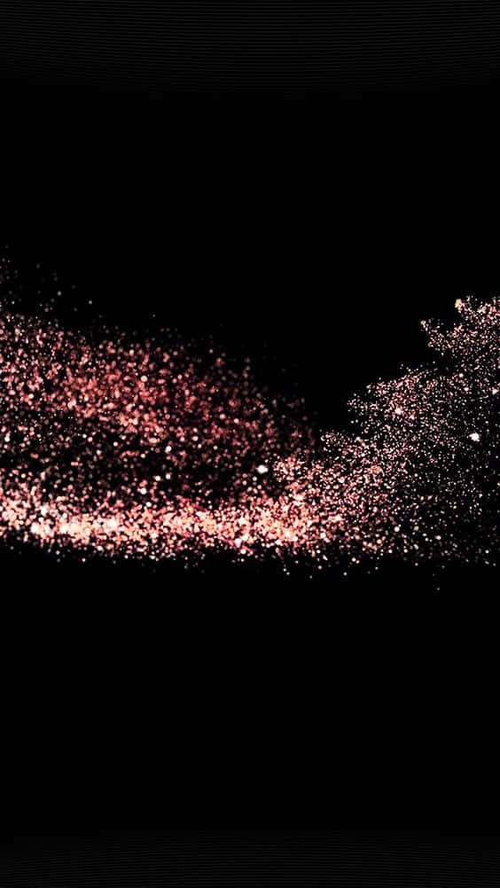 Rose Gold Glitter And Black Background