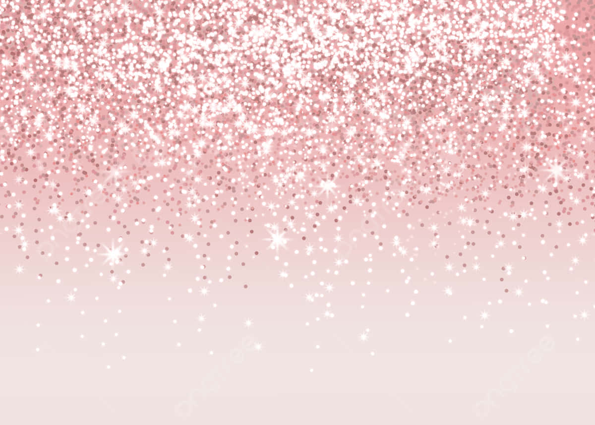 Rose Gold Glitter Falling Background Background
