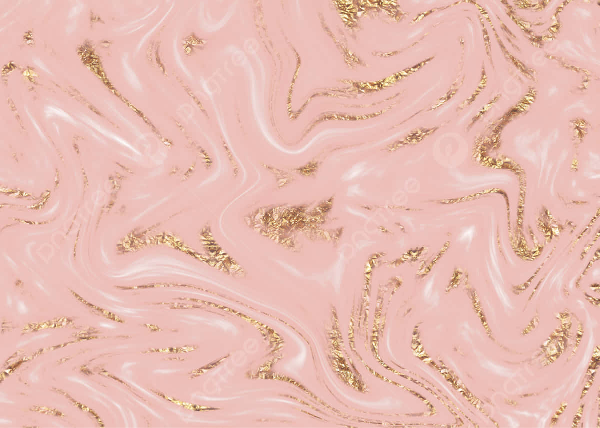 Rose Gold Glitter Marble Texture Background