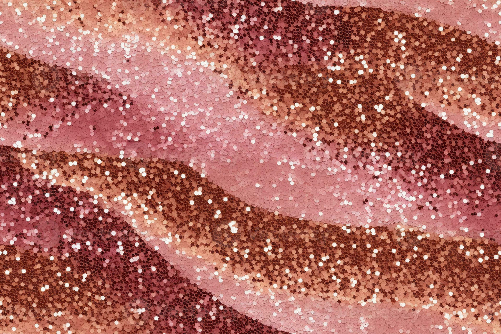 Rose Gold Glitter Waves Background Background