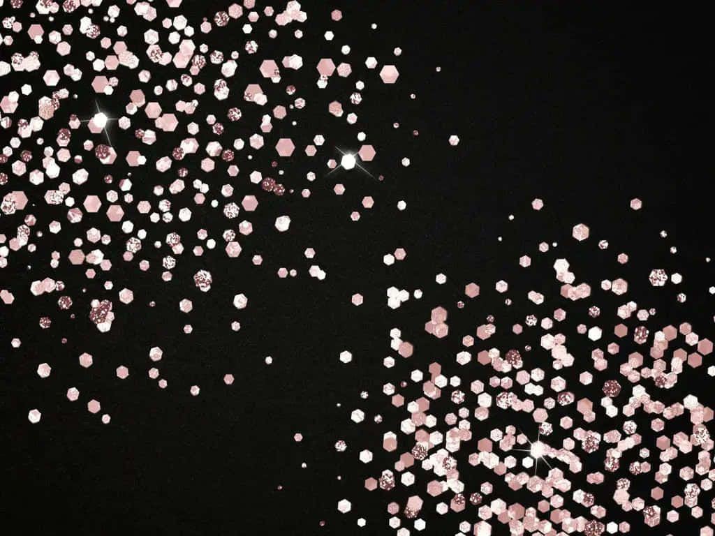 Rose Gold Glitteron Black Background.jpg Background
