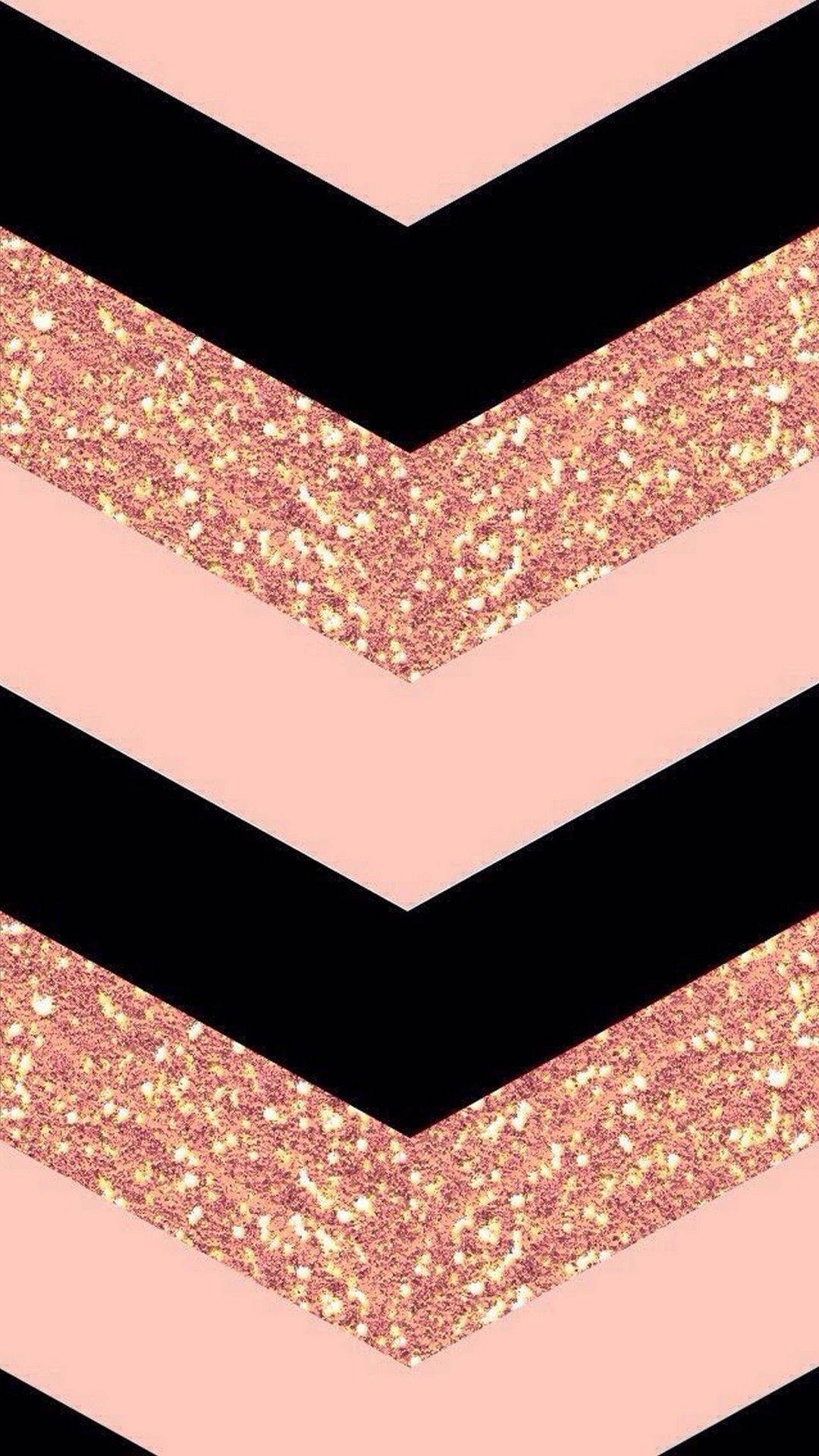 Rose Gold Inverted Triangles Background