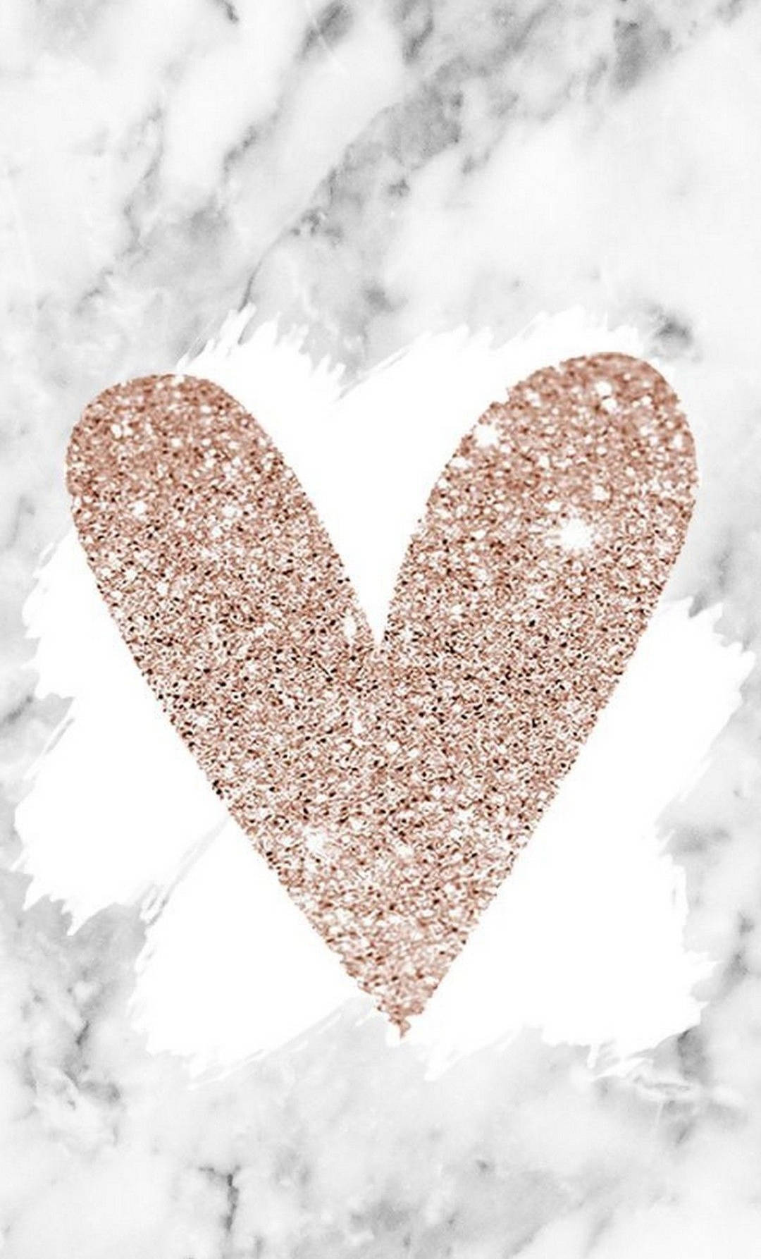 Rose Gold Ipad Heart Marble Background