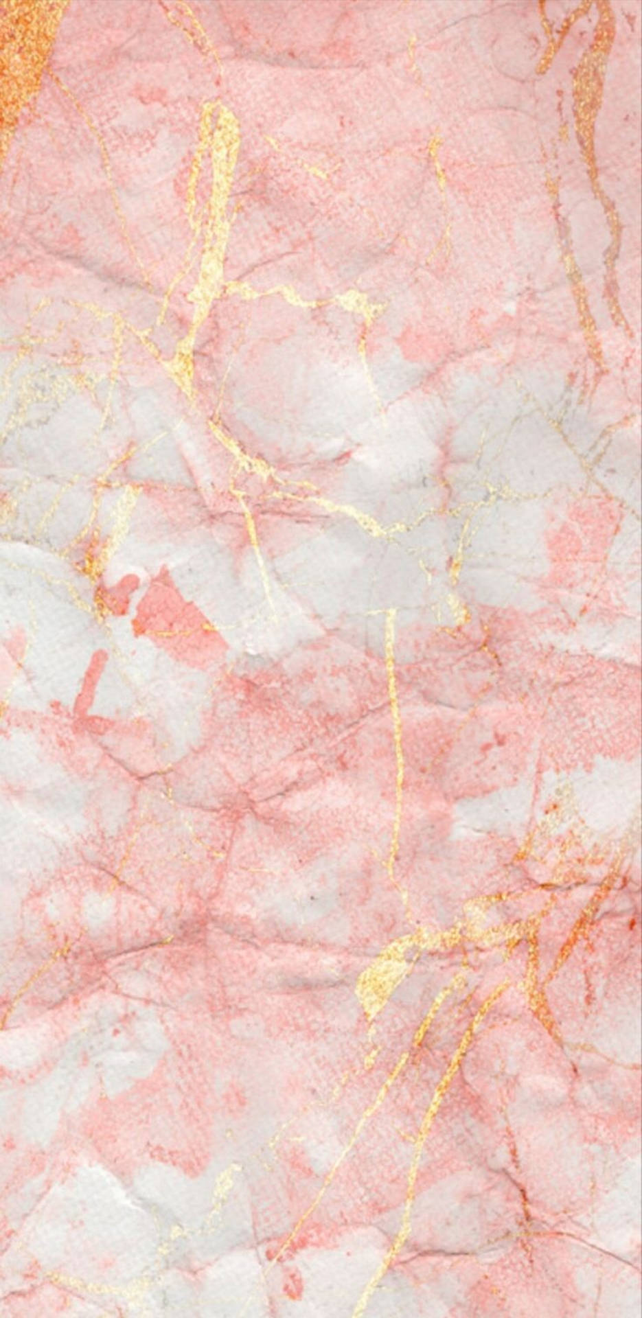 Rose Gold Ipad Marble On Crumbled Paper Background