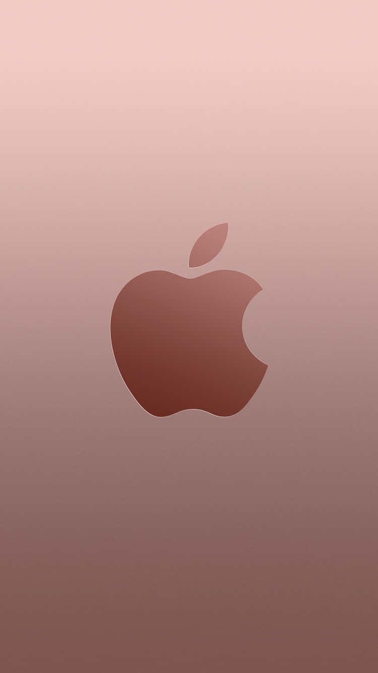 Rose Gold Iphone 5 Big Apple Logo