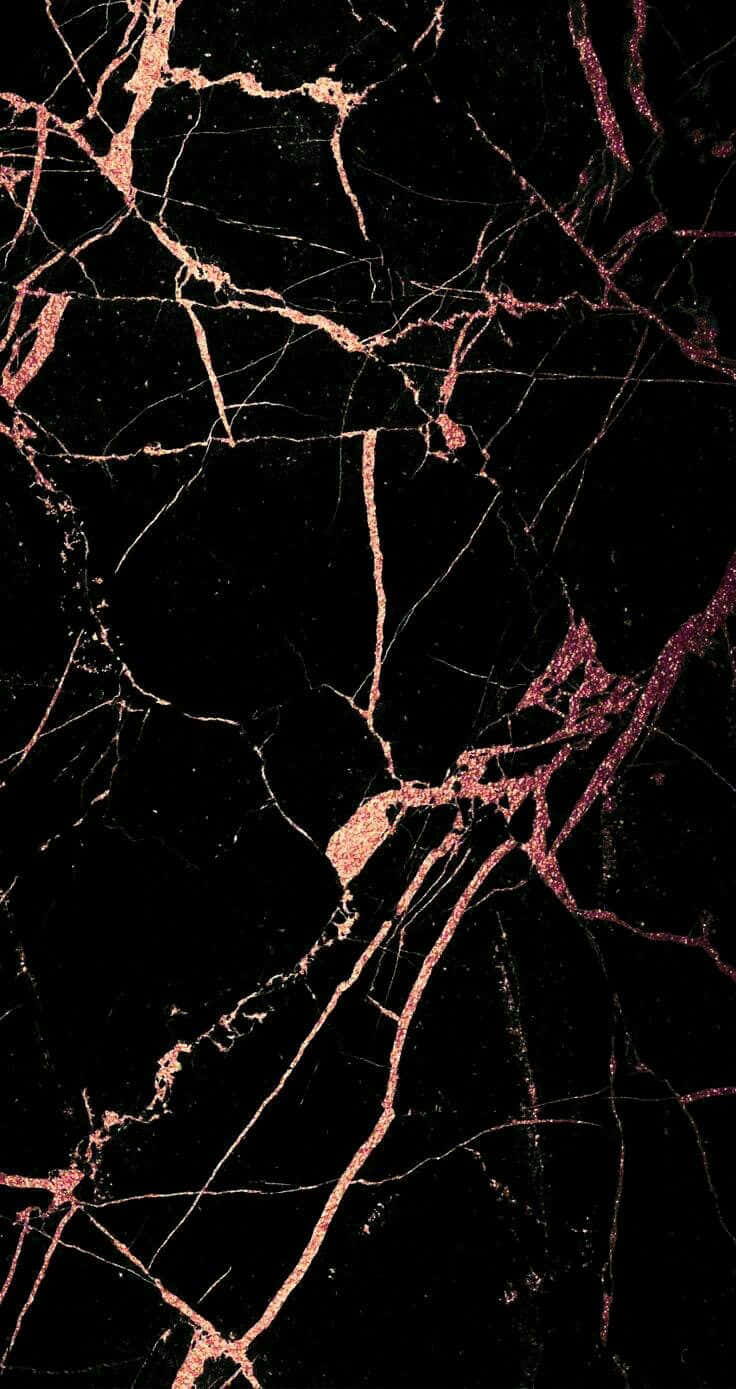 Rose Gold Iphone 5 Black Marble Background