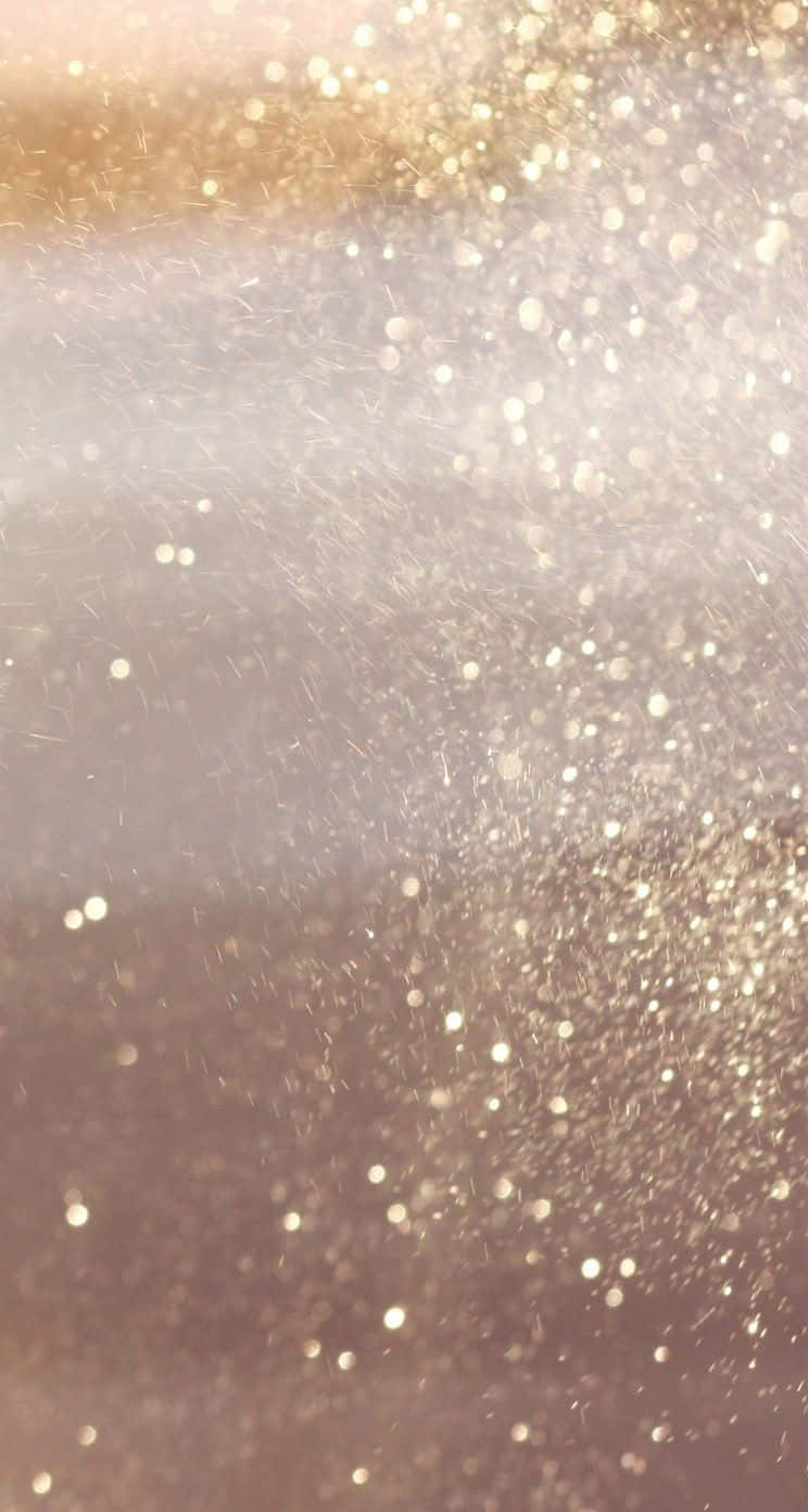 Rose Gold Iphone 5 Glitter Bokeh Background