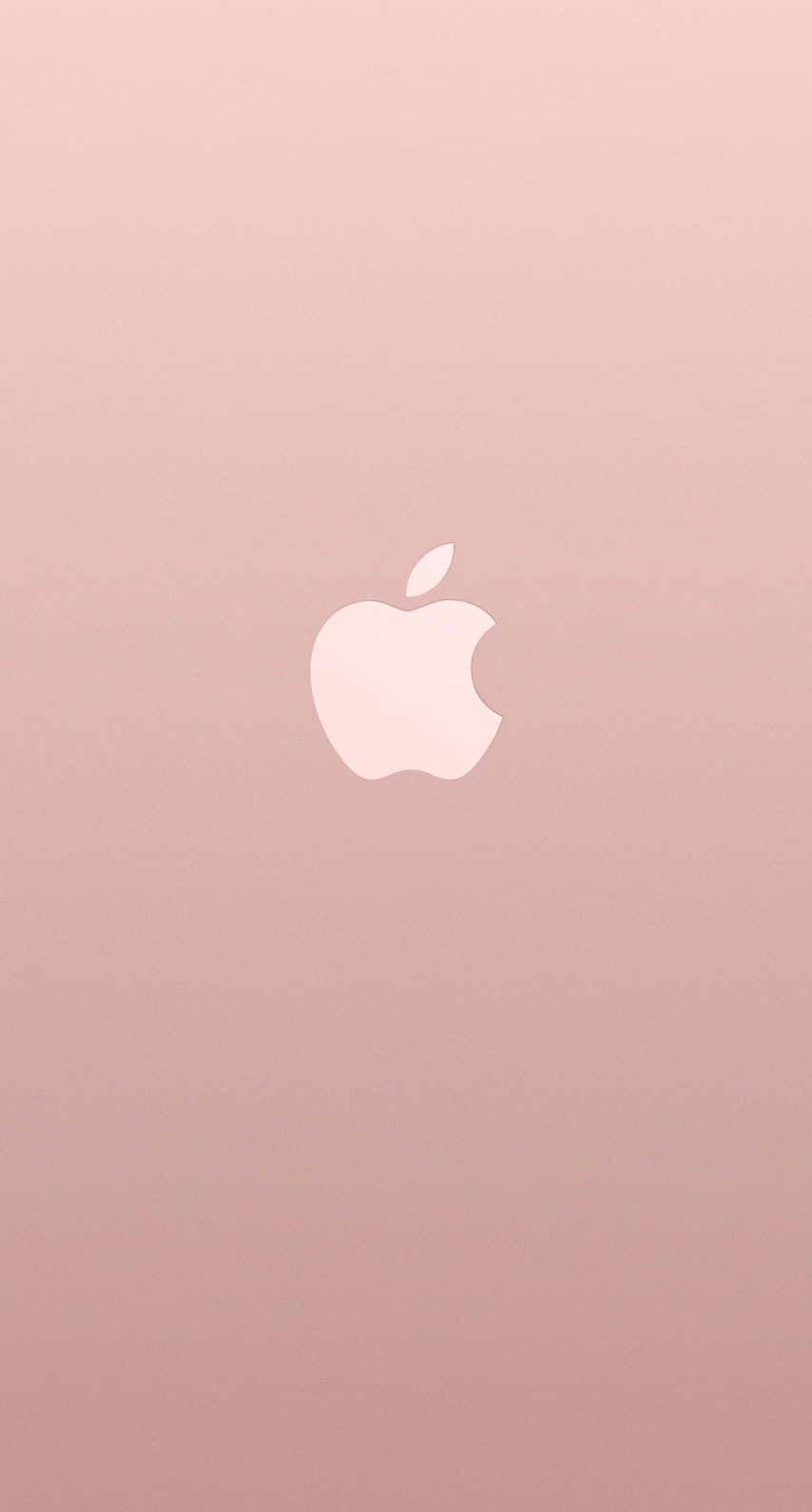 Rose Gold Iphone 5 Gradient Apple Logo Background