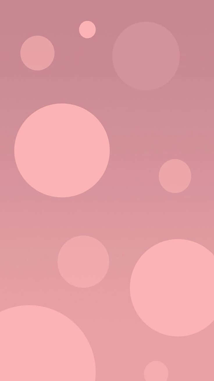 Rose Gold Iphone 5 Polka Dots Background