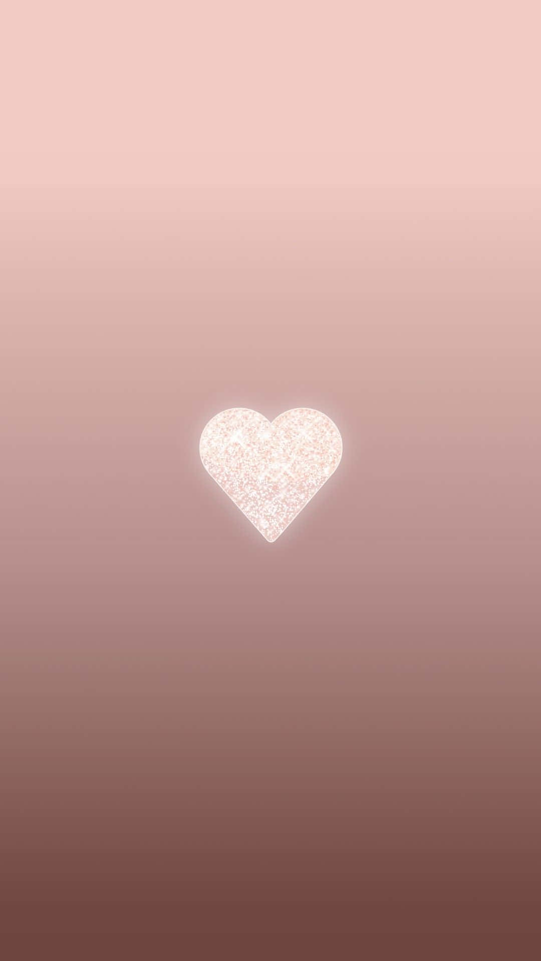 Rose Gold Iphone 5 White Heart