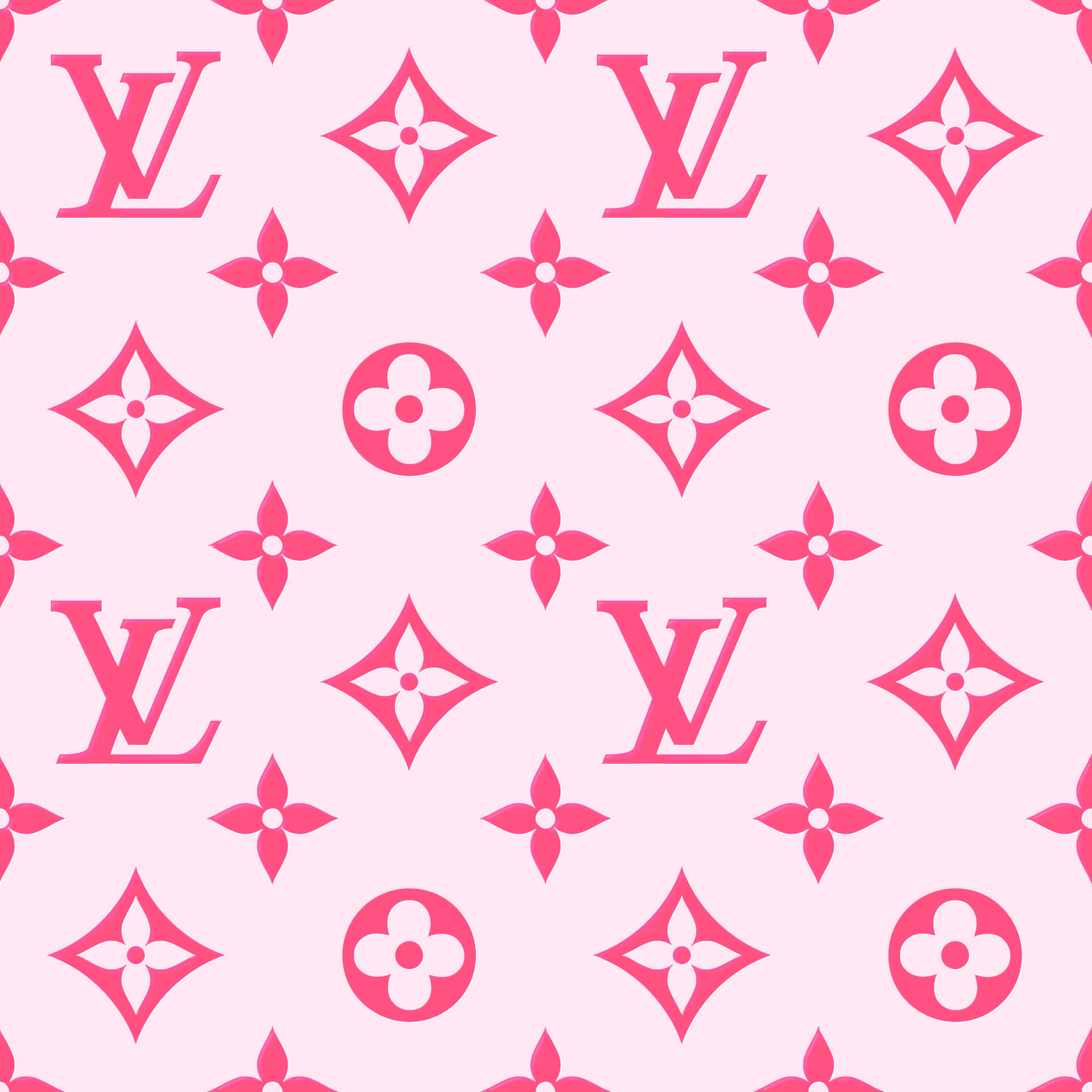 Rose Gold Louis Vuitton Pink Background