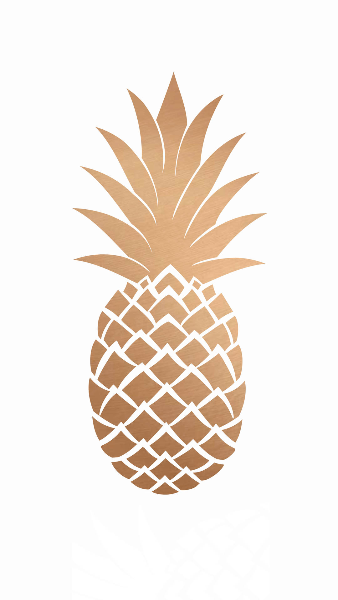 Rose Gold Pineapple Illustration Background