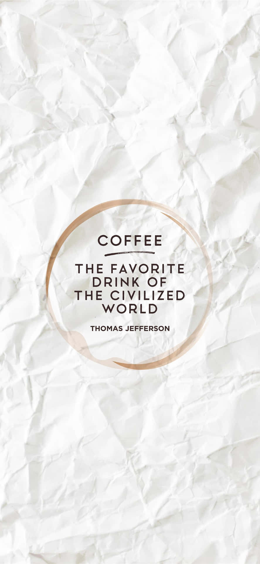 Rose Gold Quotes Coffee Background