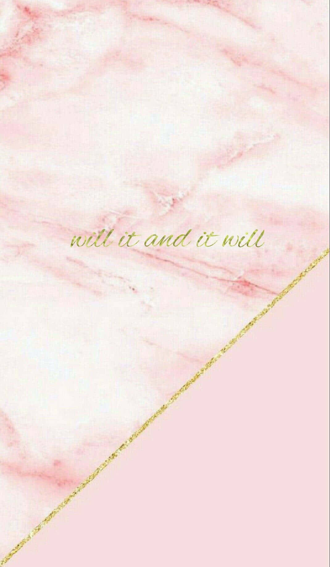 Rose Gold Quotes Lettering Background