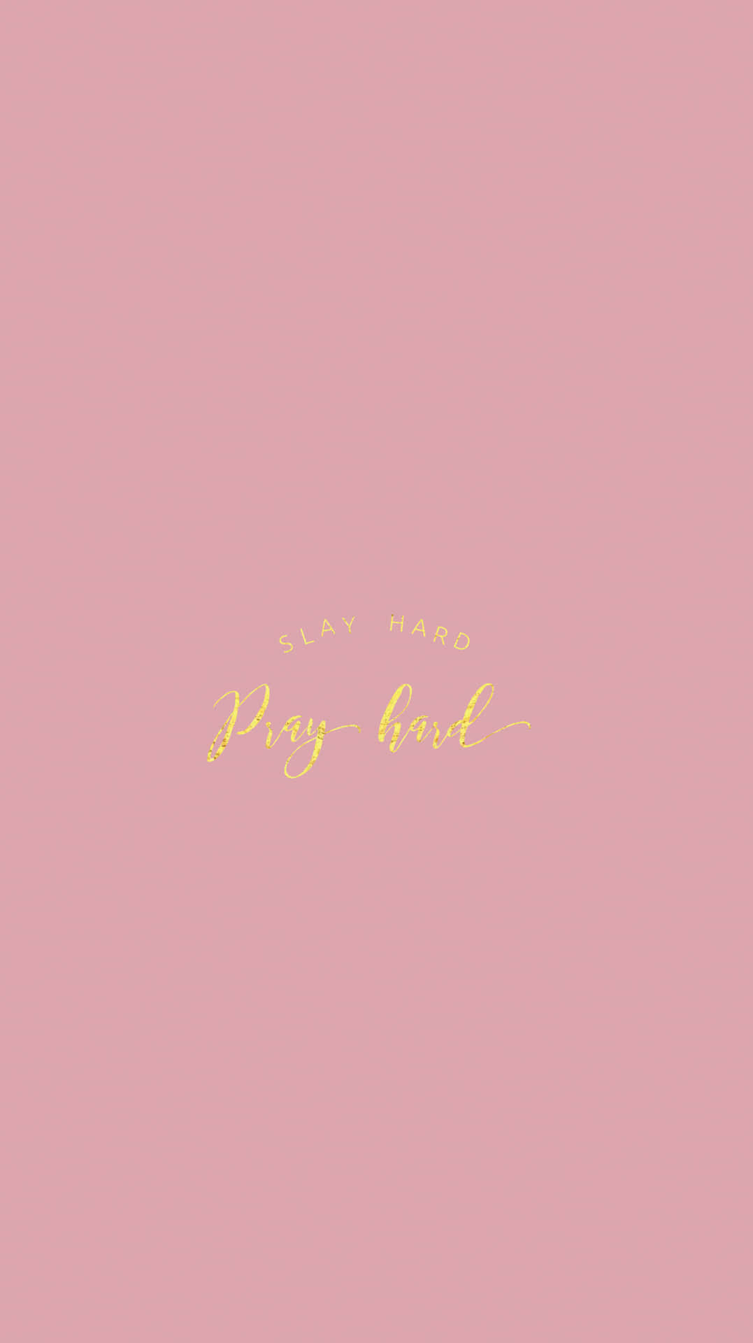 Rose Gold Quotes Pray Background