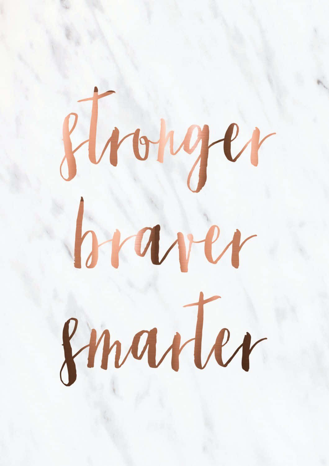 Rose Gold Quotes Smarter Background